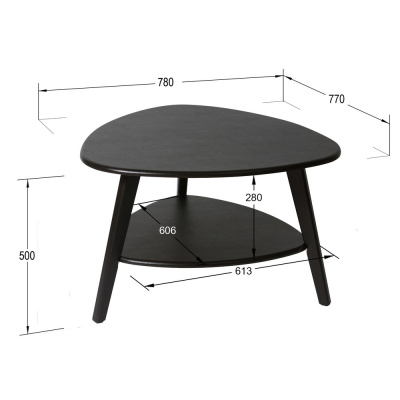 Стол журнальный Бруклин венге 