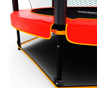 Батут детский DFC TRAMPOLINE-RED 55 с сеткой