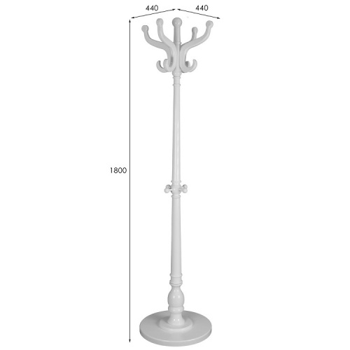 Вешалка напольная В 1Н белый 