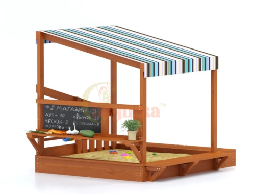 Игровой комплекс для дачи Песочный дворик Савушка-2