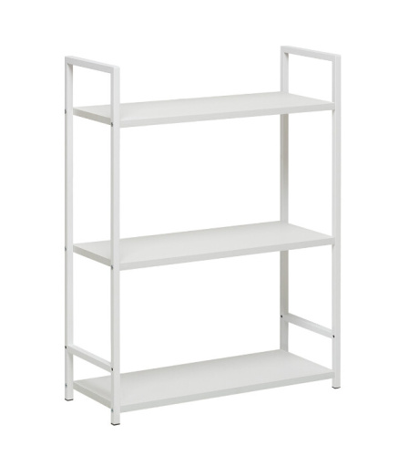 Стеллаж Leset Стилвуд 23 широкий 3 полки белый 