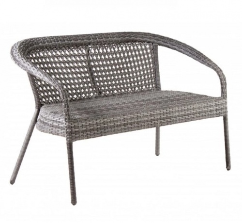 Садовый диван 2-х местный DECO серый