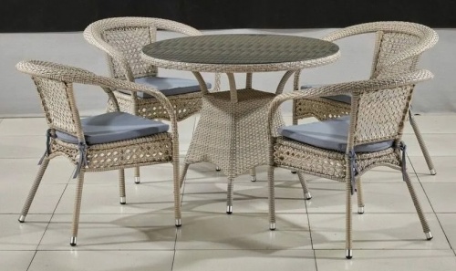Комплект мебели Лион-1C T220CT Y32-W85 Latte 4Pcs