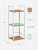 Стеллаж Leset Стилвуд 13 узкий 3 полки белый дуб крафт золотой Стеллаж Leset Стилвуд 13 узкий 3 полки белый дуб крафт золотой