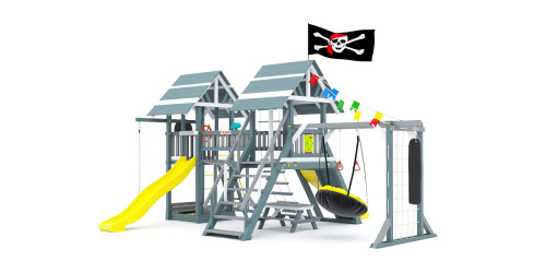 Детская спортивная площадка для дачи Савушка lux 9 COMFORT Индиго