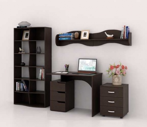 Тумба Альба-3 черный/белый 