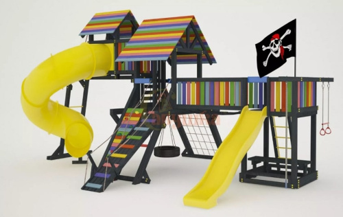 Детская спортивная площадка для дачи Савушка 8 Black
