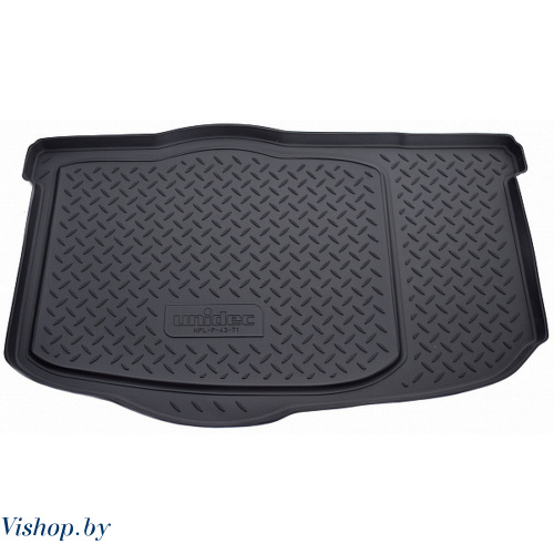 Коврик багажника для Kia Soul AM HB без органайзера Серый