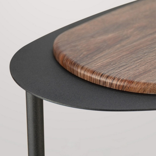 Стол журнальный МеталлАрт М024 коричневый дуб 