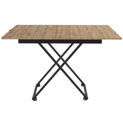 Стол универсальный АНДРЭ Loft дуб вотан чёрный 