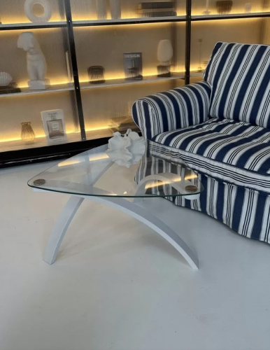 Стол журнальный Гурон 3 белый ясень 