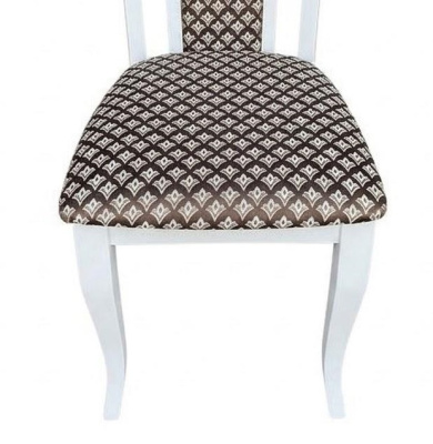 Стул Б-2230.1 Эмаль белая Лорд коричневый 