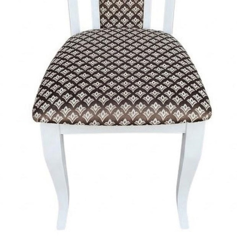 Стул Б-2230.1 Эмаль белая Лорд коричневый 