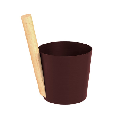 Шайка EVEREST 5л алюминий DARK BROWN (TG-46)
