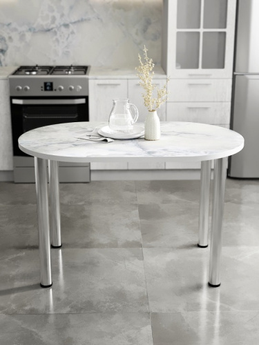 Стол обеденный СН-105.02 оникс голубой 