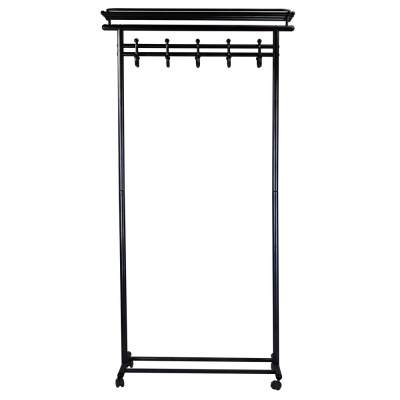 Вешалка общественная М 9 с крючками черный 