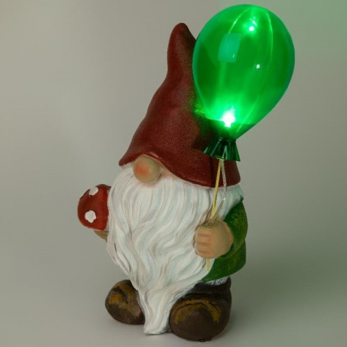 Садовая фигура-светильник ЭРА Гном Мухомор с шариком ERASF22-08 / Б0053360