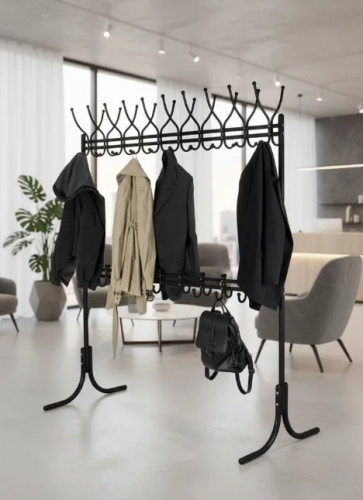 Вешалка напольная М 12М черный 