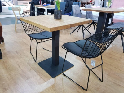 Стол обеденный SIGNAL PURO 60 дуб/черный 