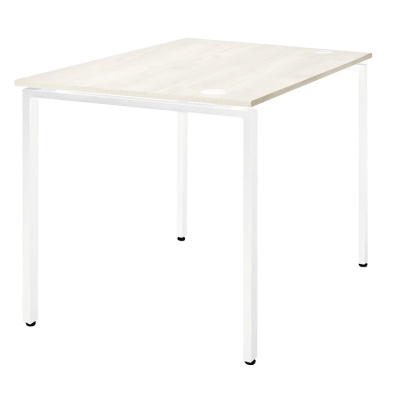 Стол письменный Сиэтл ДТ-5 160х70 дуб белый металл белый 