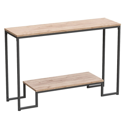 Стол-консоль Пекин 4 дуб табачный металл черный 