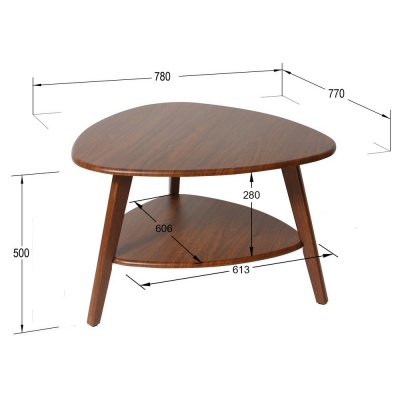 Стол журнальный Бруклин орех 