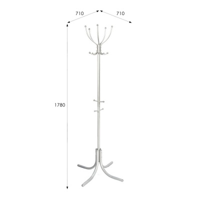 Вешалка напольная М 10 металлик 