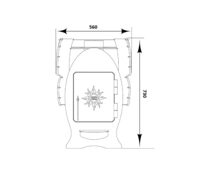 Банная печь Емеля ПЛЮС 8мм