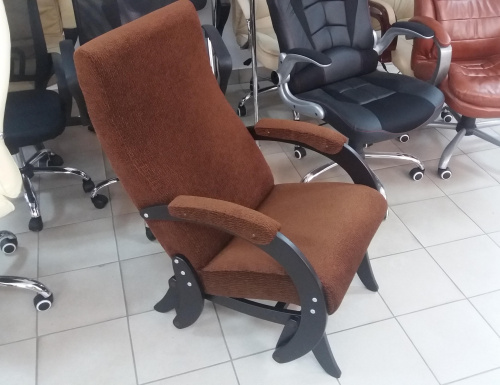 Кресло-качалка Бастион 5 гляйдер (велюр коричневое)
