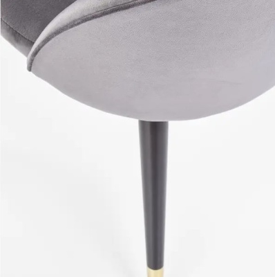 Стул HALMAR K315 серый черный золотой 