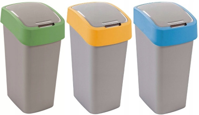 Контейнер для мусора Flip Bin 50L голубой