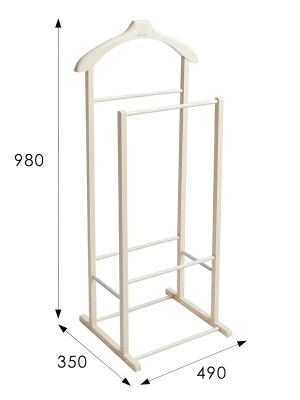 Вешалка костюмная В 27Н слоновая кость 