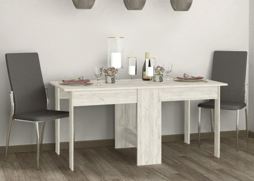 Стол книга СН-115.02 дуб крафт белый 