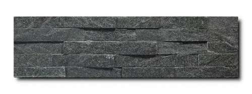 Панель Кварцит Черный 600х150мм 