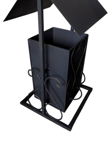 Урна уличная №1 с крышей