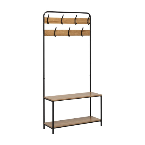 Вешалка напольная Leset Вудми с обувницей 2 полки 