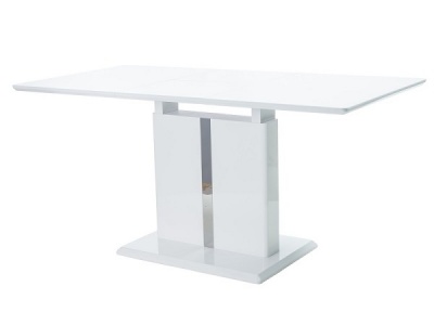 Стол обеденный SIGNAL DALLAS 110 раскладной белый лак 
