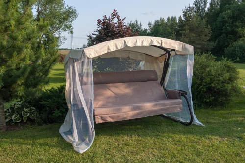 Качели садовые Мерида Премиум A56C.614 коричневый Удачная мебель