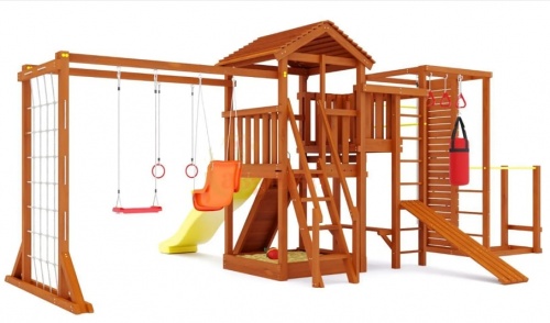 Детская спортивная площадка для дачи Савушка Мастер 4 Семейная