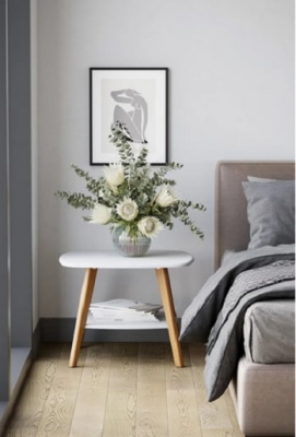 Стол журнальный Хадсон белый дуб светлый 