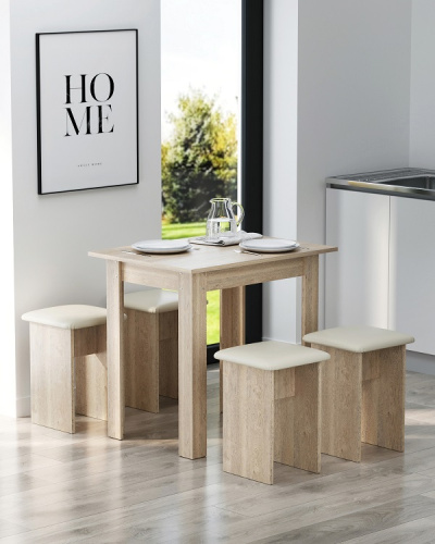 Стол обеденный Афина СН-130.10 дуб экспрессив песочный 