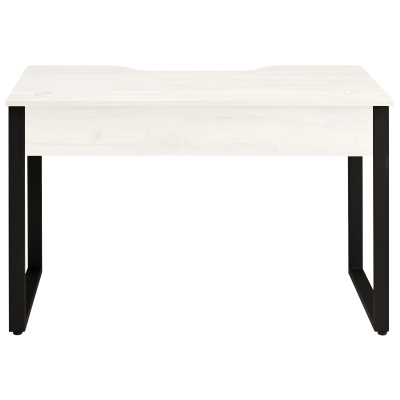 Стол геймерский Гонконг ДТ-3 130x70x75 дуб белый металл черный 