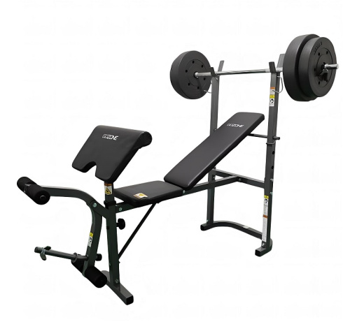 Скамья под штангу с опциями DFC GOZONE GZE-2201 со штангой