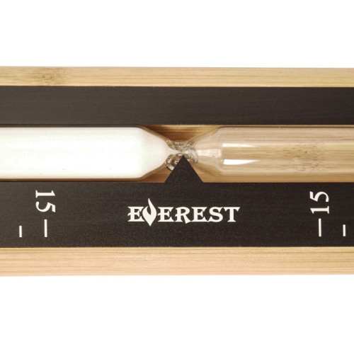 Часы песочные EVEREST бамбук+алюминий (TG-15 black)