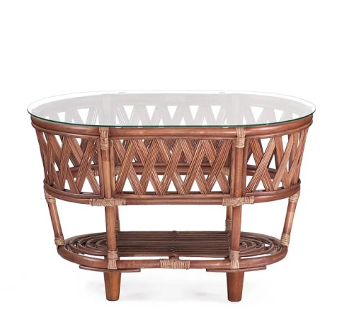 IND Стол Черчилль миндаль матовый овальный 