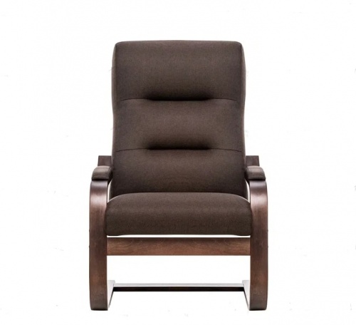 Кресло Leset ОСКАР орех текстура Малмо 28 