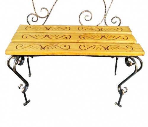 Скамейка завиток со спинкой С76 Саниджи