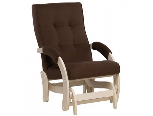 Кресло-маятник Leset Хилл слоновая кость Velur V23