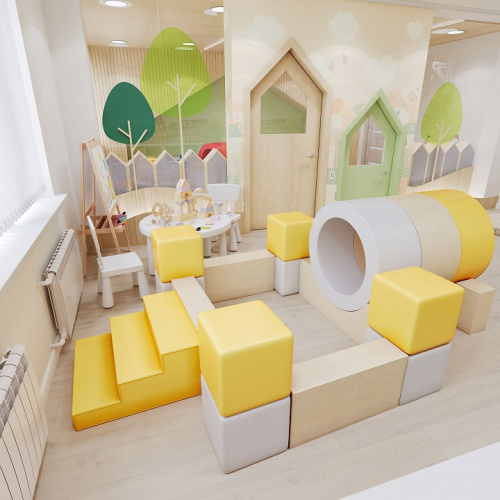 Мягкий игровой комплекс Царь-пушка Romana ДМФ-МК-15.07.03 Pastel