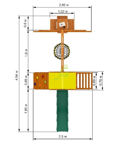 Детская игровая площадка IgraGrad Старт 3